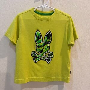 Psycho Bunny Graphic Tee Tshirt Kids Boys Size XS 5-6 Pima Cotton